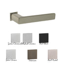 Tupai Rapido 5S Line Portel Lever Door Handle on Concealed Square Rose - Titanium - T3095CSTT - Choice Handles