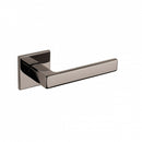 Tupai Rapido 5S Line Portel Lever Door Handle on 5mm Slimline Square Rose - Black Satin Nickel - T3095S5SBSN - Choice Handles