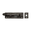 The Tudor Door Bolt Necked 4" Black Iron - TC159 102 - Choice Handles