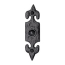 The Tudor Bell Push Black Iron - FB358 - Choice Handles