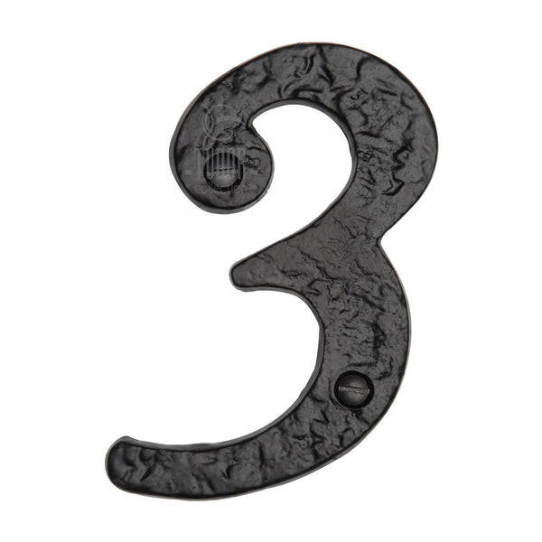 The Tudor Numeral 3 - 4 Black Iron
 - TC355 3 - Choice Handles