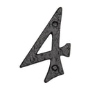 The Tudor Numeral 4 - 4 Black Iron
 - TC355 4 - Choice Handles