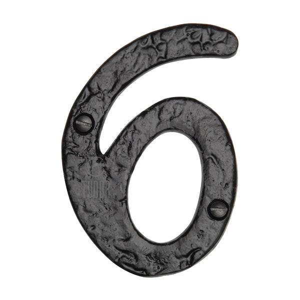 The Tudor Numeral 6 - 4 Black Iron
 - TC355 6 - Choice Handles