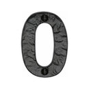 The Tudor Numeral 0 - 3" Black Iron - TC356 0 - Choice Handles