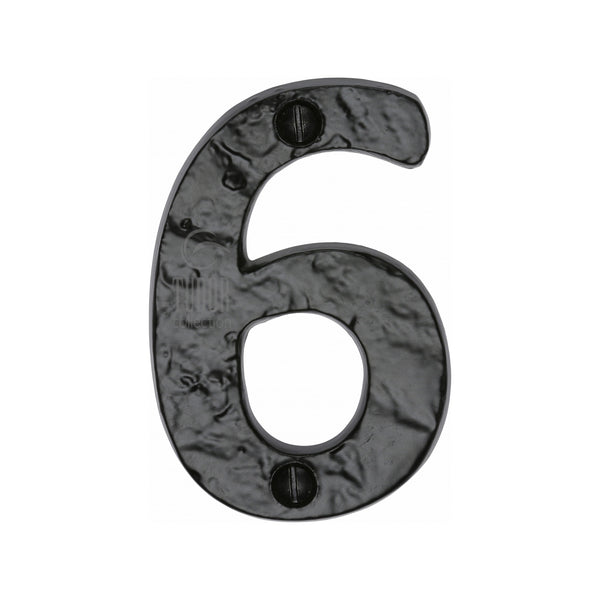 The Tudor Numeral 6 - 3 Black Iron
 - TC356 6 - Choice Handles