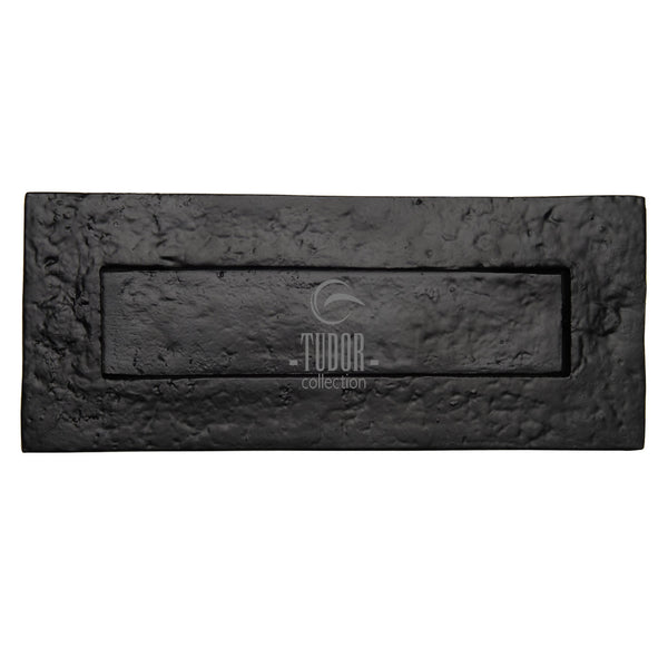 The Tudor Letterplate 13 1/2" Black Iron - TC365 343 - Choice Handles
