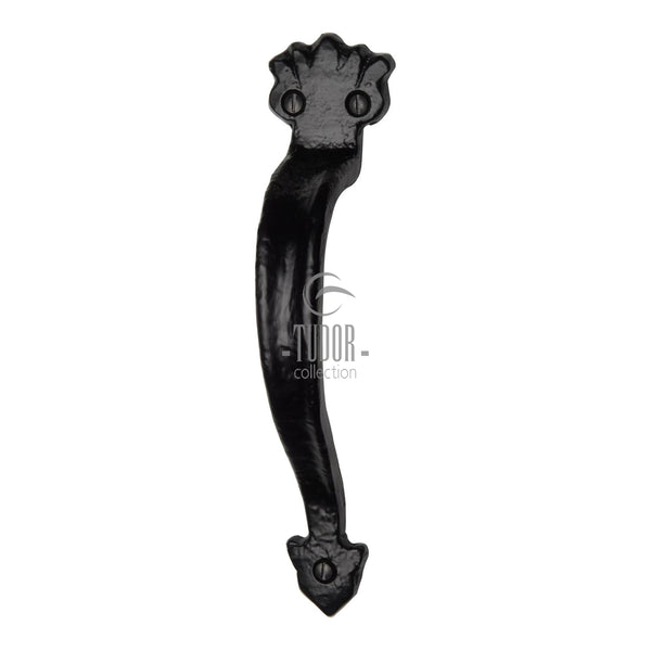 The Tudor Door Pull Handle 7" Black Iron - TC383 204 - Choice Handles