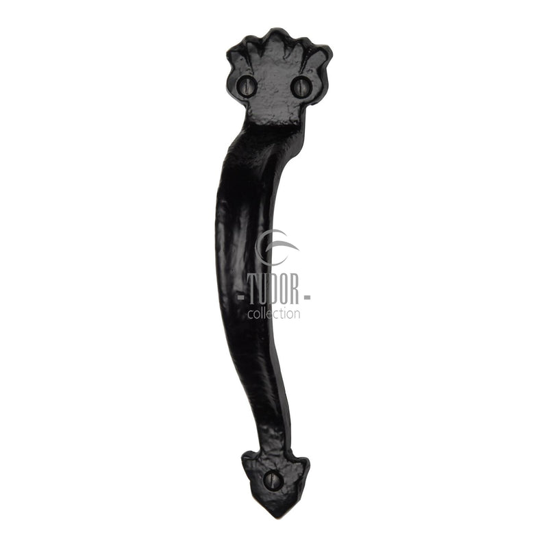 The Tudor Door Pull Handle 7" Black Iron - TC383 204 - Choice Handles