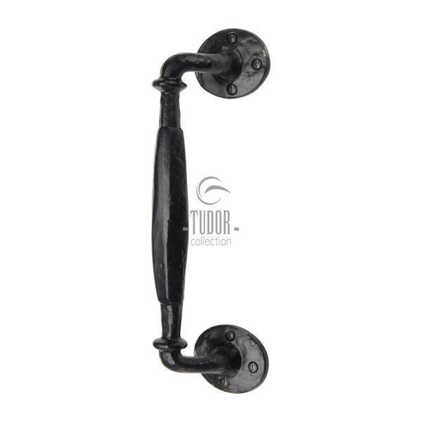 The Tudor Door Pull Handle Offset Black Iron
 - TC384 - Choice Handles