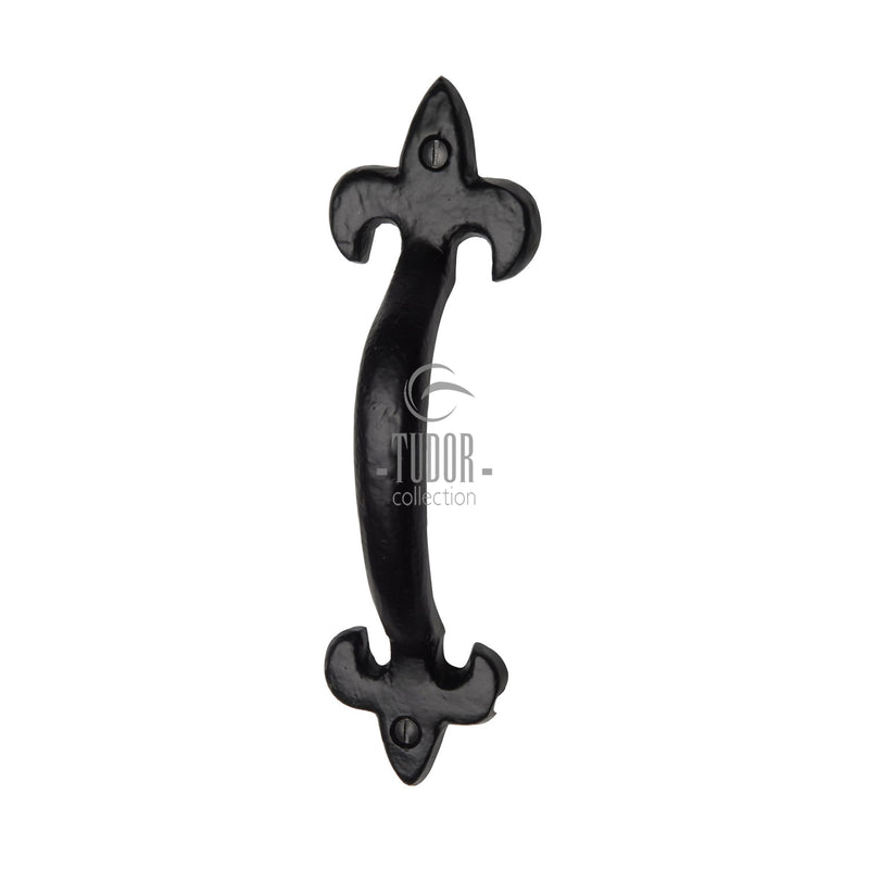 The Tudor Door Pull Handle 5" Black Iron - TC385 128 - Choice Handles