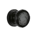 The Tudor Cabinet Knob Rustic Round Design 32mm Black Iron - TC532 32 - Choice Handles