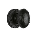 The Tudor Cabinet Knob Rustic Oval Design 32mm Black Iron - TC534 32 - Choice Handles