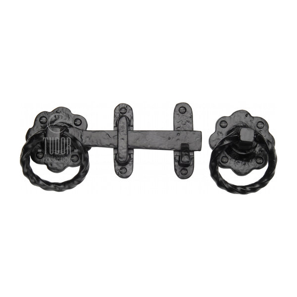 The Tudor Gate Latch Black Iron - TC543