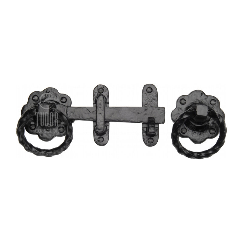 The Tudor Gate Latch Black Iron - TC543