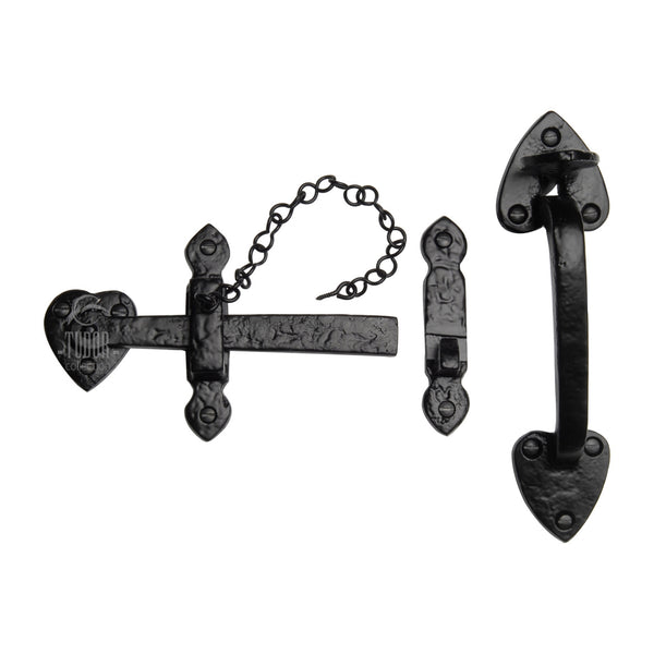 The Tudor Suffolk Latch Black Iron - TC565