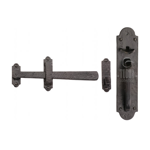 The Tudor Gate Latch Black Iron - TC569