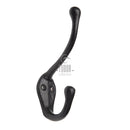 The Tudor Hat & Coat Hook Black Iron - TC696 - Choice Handles