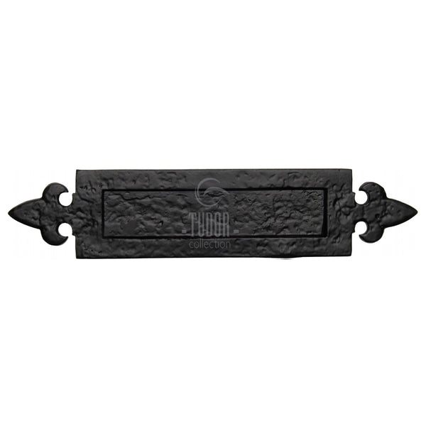 The Tudor Fleur de Lys Letterplate Black Iron - TC770 - Choice Handles