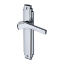 Heritage Brass Door Handle Lever Latch Tiffany Design Polished Chrome Finish - TIF5210-PC - Choice Handles