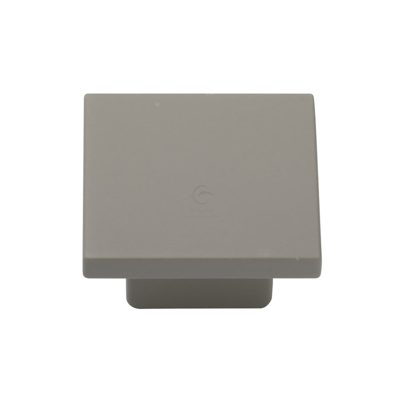 Classic Square Cabinet Knob Grey Silk Touch Finish 32mm - TK1254-032-STG - Choice Handles