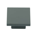 Classic Square Cabinet Knob Green Silk Touch Finish 40mm - TK1254-040-SGR - Choice Handles