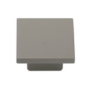 Classic Square Cabinet Knob Grey Silk Touch Finish 40mm - TK1254-040-STG - Choice Handles