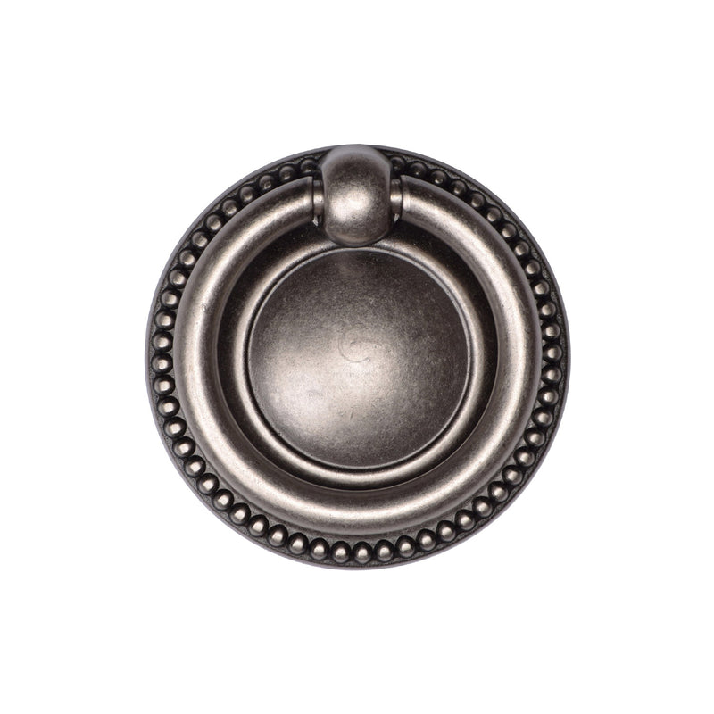 Classic Beaded Ring Pull Distressed Pewter Finish
 - TK2212-050-DPW - Choice Handles