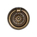 Floral Ring Pull 55mm Distressed Brass Finish
 - TK2224-055-DBS - Choice Handles
