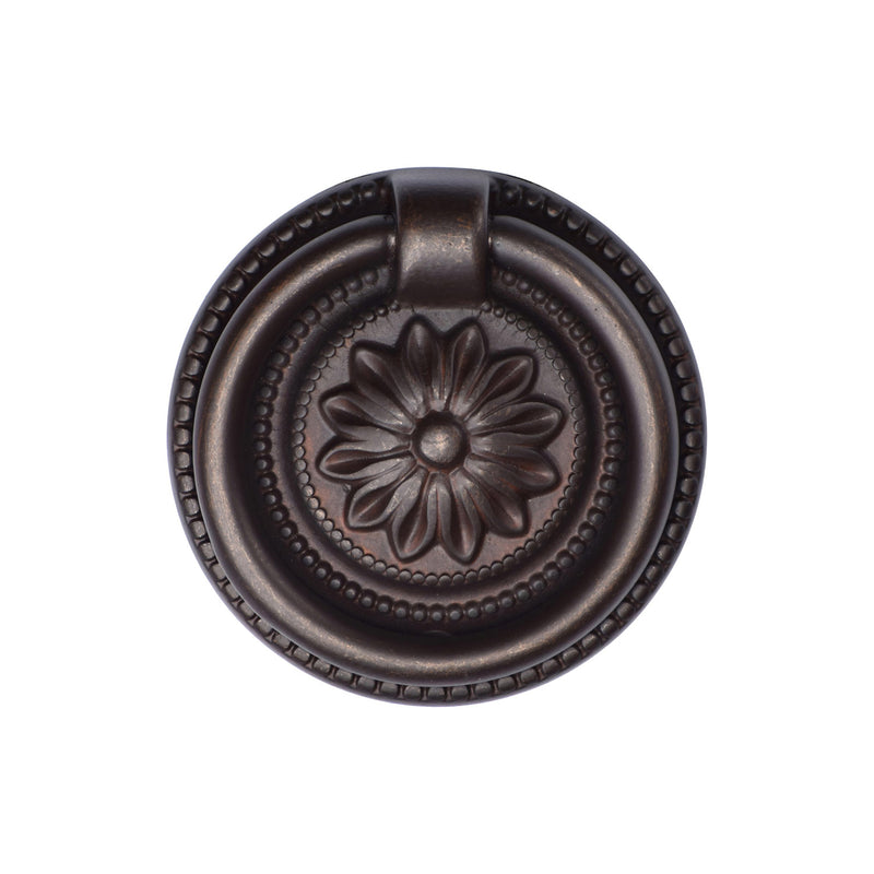 Floral Ring Pull 55mm Matt Bronze Finish
 - TK2224-055-LBN - Choice Handles