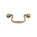 Classic Swan Drawer Drop Pull Distressed Brass Finish
 - TK3019-096-DBS - Choice Handles