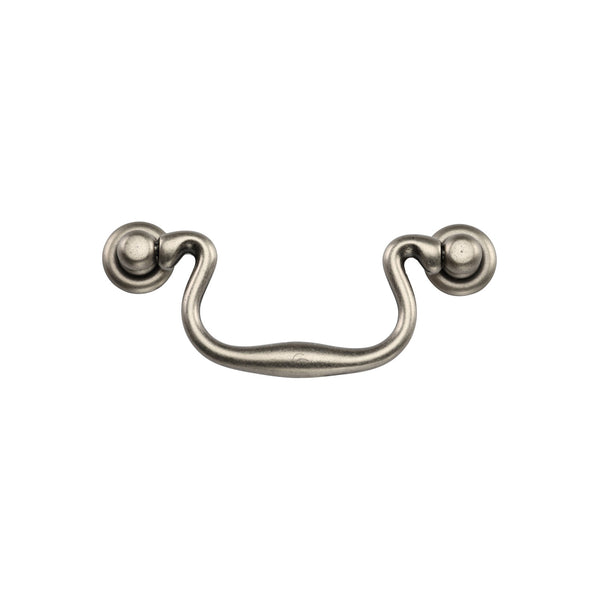 Classic Swan Drawer Drop Pull Distressed Pewter Finish
 - TK3019-096-DPW - Choice Handles