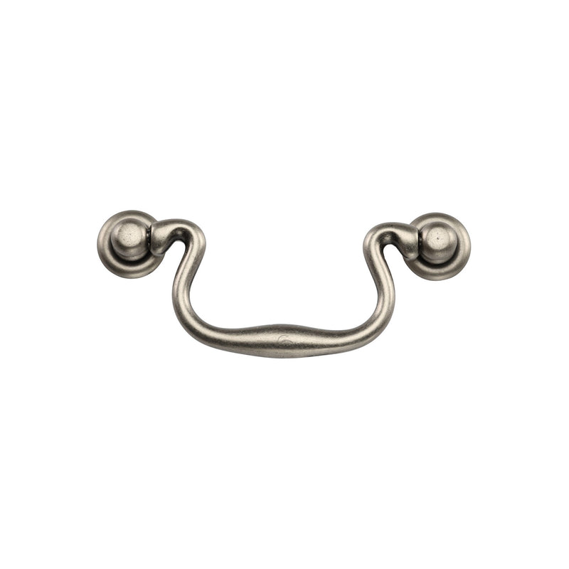 Classic Swan Drawer Drop Pull Distressed Pewter Finish
 - TK3019-096-DPW - Choice Handles
