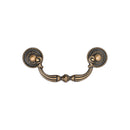 Ornate Swan Drawer Drop Pull Distressed Brass Finish
 - TK3085-096-DBS - Choice Handles