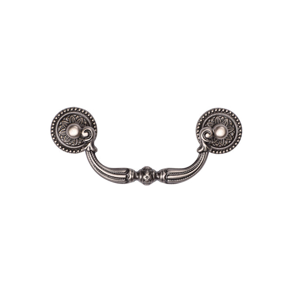 Ornate Swan Drawer Drop Pull Distressed Pewter Finish
 - TK3085-096-DPW - Choice Handles