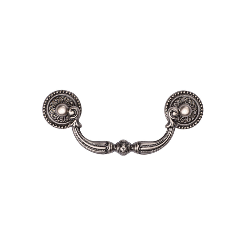 Ornate Swan Drawer Drop Pull Distressed Pewter Finish
 - TK3085-096-DPW - Choice Handles