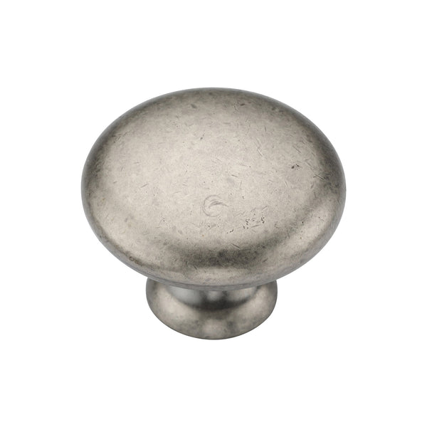 Classic Round Knob 35mm Distressed Pewter Finish
 - TK4226-035-DPW - Choice Handles