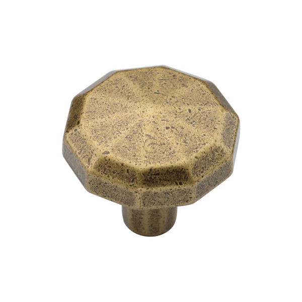 Octagonal Cabinet Knob Distressed Brass Finish
 - TK4231-032-DBS - Choice Handles