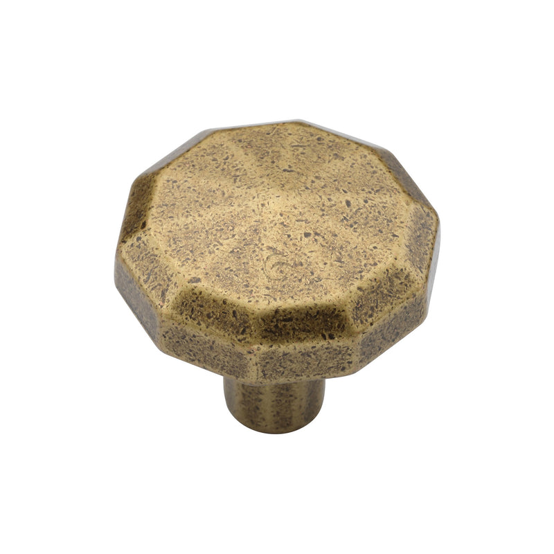 Octagonal Cabinet Knob Distressed Brass Finish
 - TK4231-032-DBS - Choice Handles