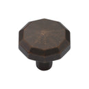 Octagonal Cabinet Knob Matt Bronze Finish
 - TK4231-032-LBN - Choice Handles