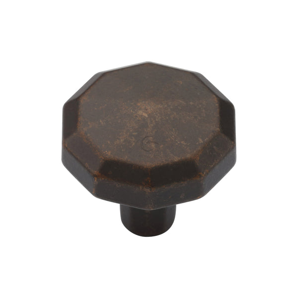 Octagonal Cabinet Knob Matt Bronze Finish
 - TK4231-032-LBN - Choice Handles