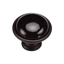 Black Domed Cabinet Knob 35mm Matt Bronze Finish
 - TK4316-035-LBN - Choice Handles