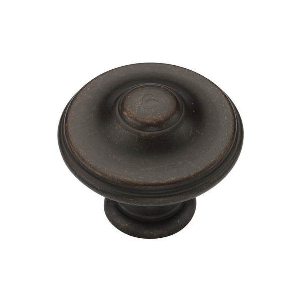 Round Domed Cabinet Knob 35mm Matt Bronze Finish
 - TK4408-035-LBN - Choice Handles