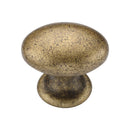 Classic Oval Knob 040mm Distressed Brass on Zinc finish
 - TK4462-040-DBS - Choice Handles
