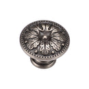 Floral Round Knob 30mm Distressed Pewter Finish
 - TK4479-030-DPW - Choice Handles