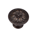 Floral Round Knob 30mm Matt Bronze Finish
 - TK4479-030-LBN - Choice Handles