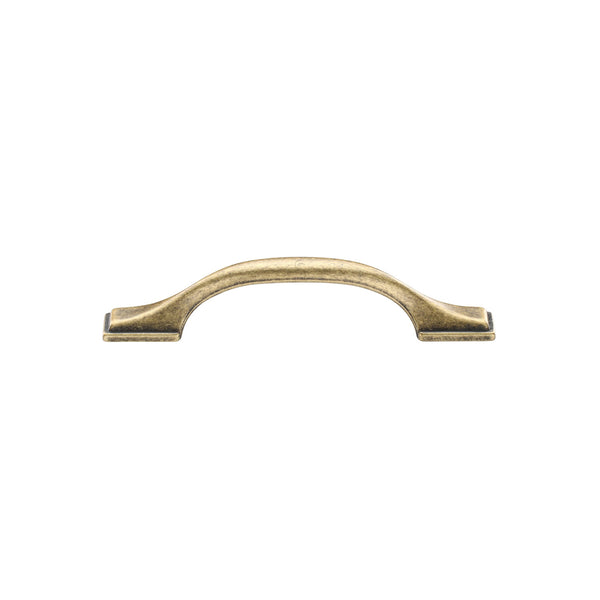 Luca Cabinet Pull 96mm CTC Distressed Brass Finish
 - TK5090-096-DBS - Choice Handles
