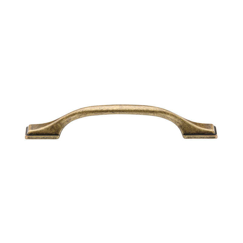 Luca Cabinet Pull 128mm CTC Distressed Brass Finish
 - TK5090-128-DBS - Choice Handles