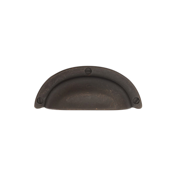 Drawer Cup Pull with Faux Screws Matt Bronze Finish
 - TK5120-064-LBN - Choice Handles