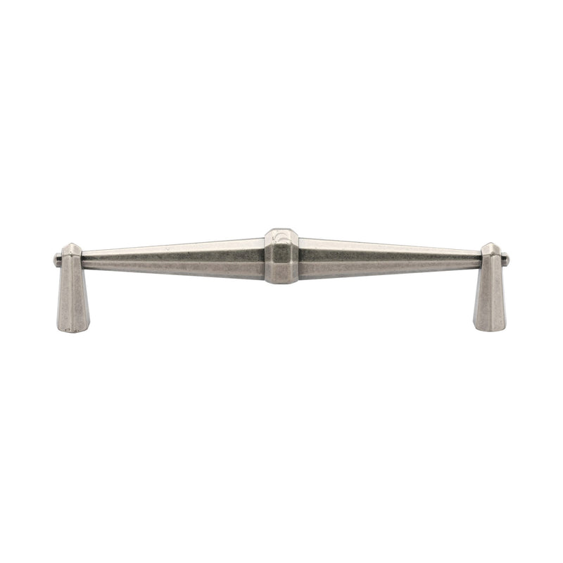 Octagonal Cabinet Pull 160mm CTC Distressed Pewter Finish
 - TK5231-160-DPW - Choice Handles