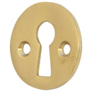 Prima - Open Door Keyhole Escutcheon  32mm - Unlacquered Brass - UNL104